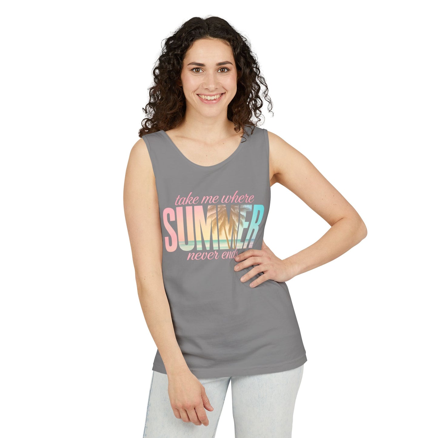 Summer Never Ends Garment-Dyed Tank Top