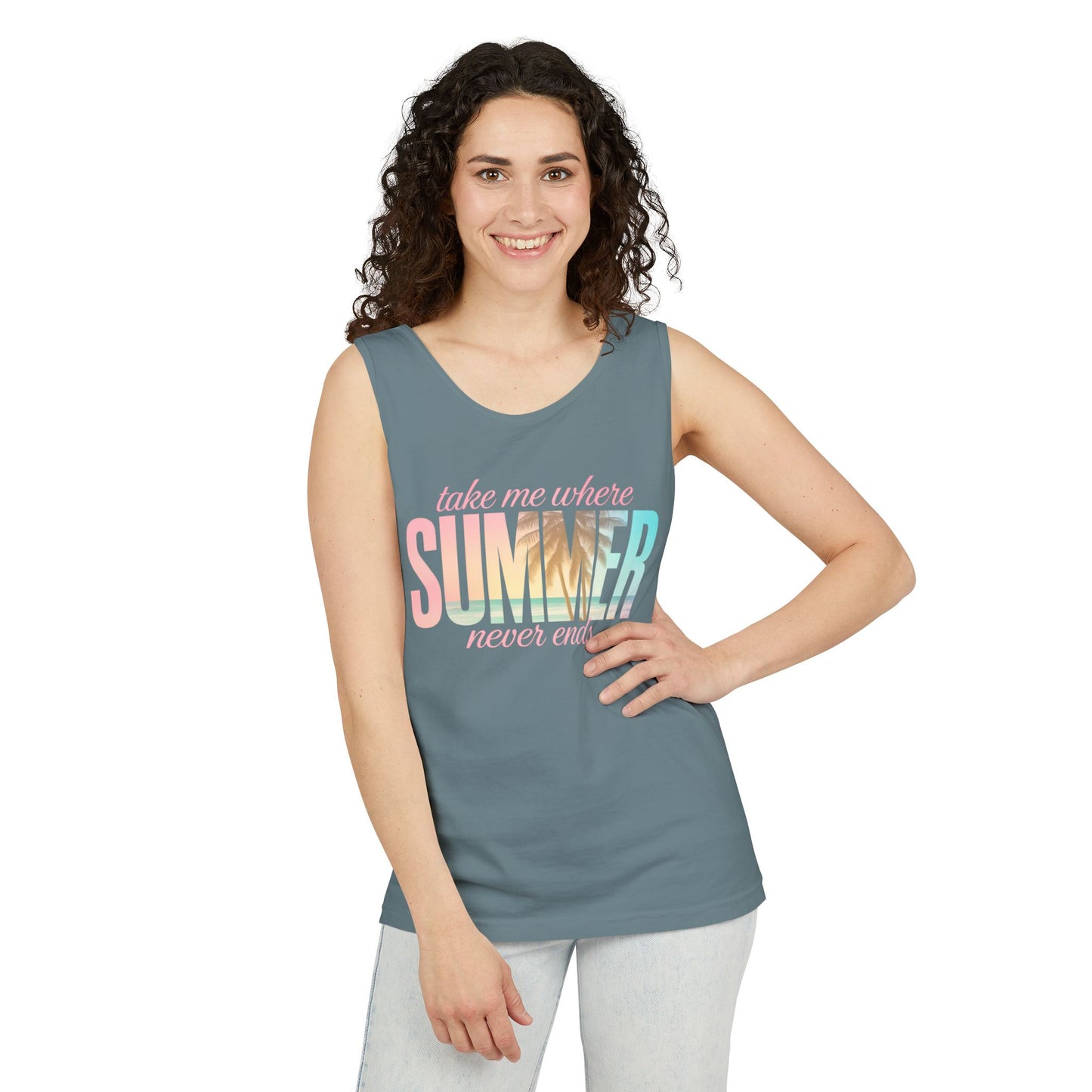 Summer Never Ends Garment-Dyed Tank Top