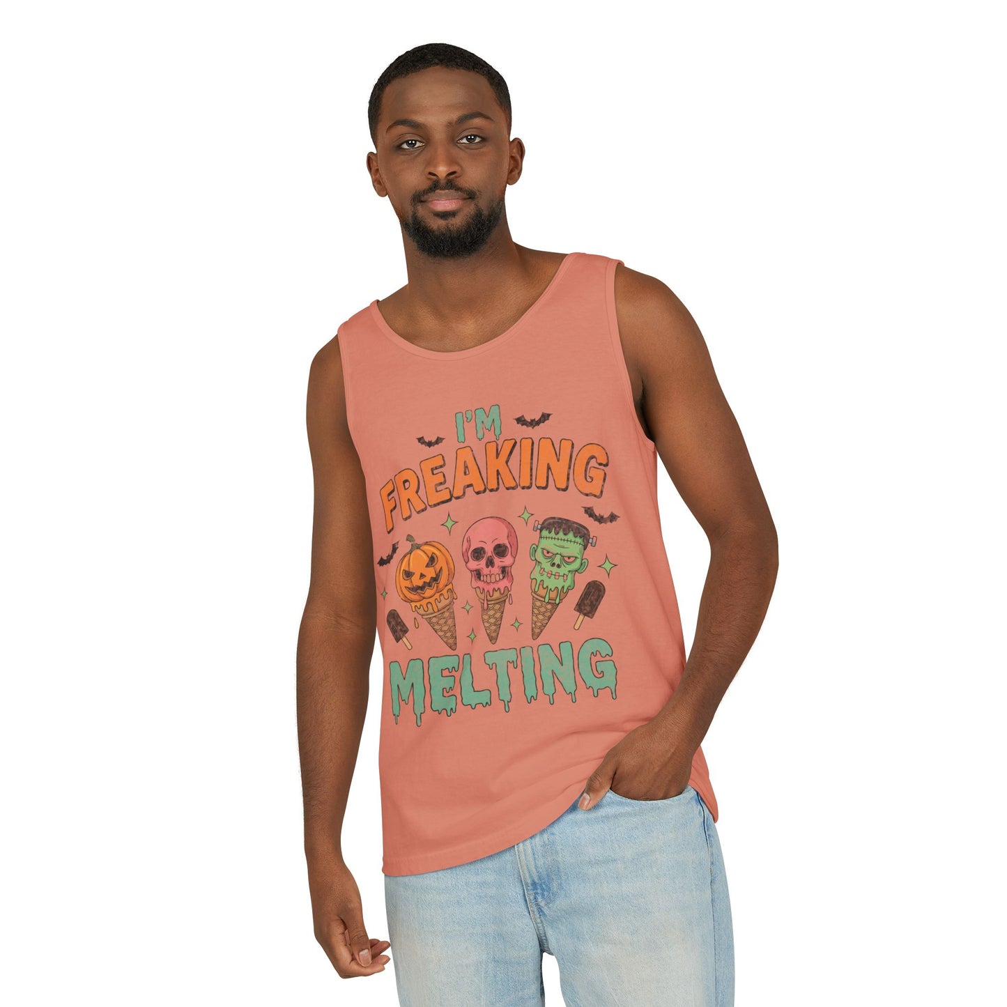Im Freaking Melting Garment-Dyed Tank Top