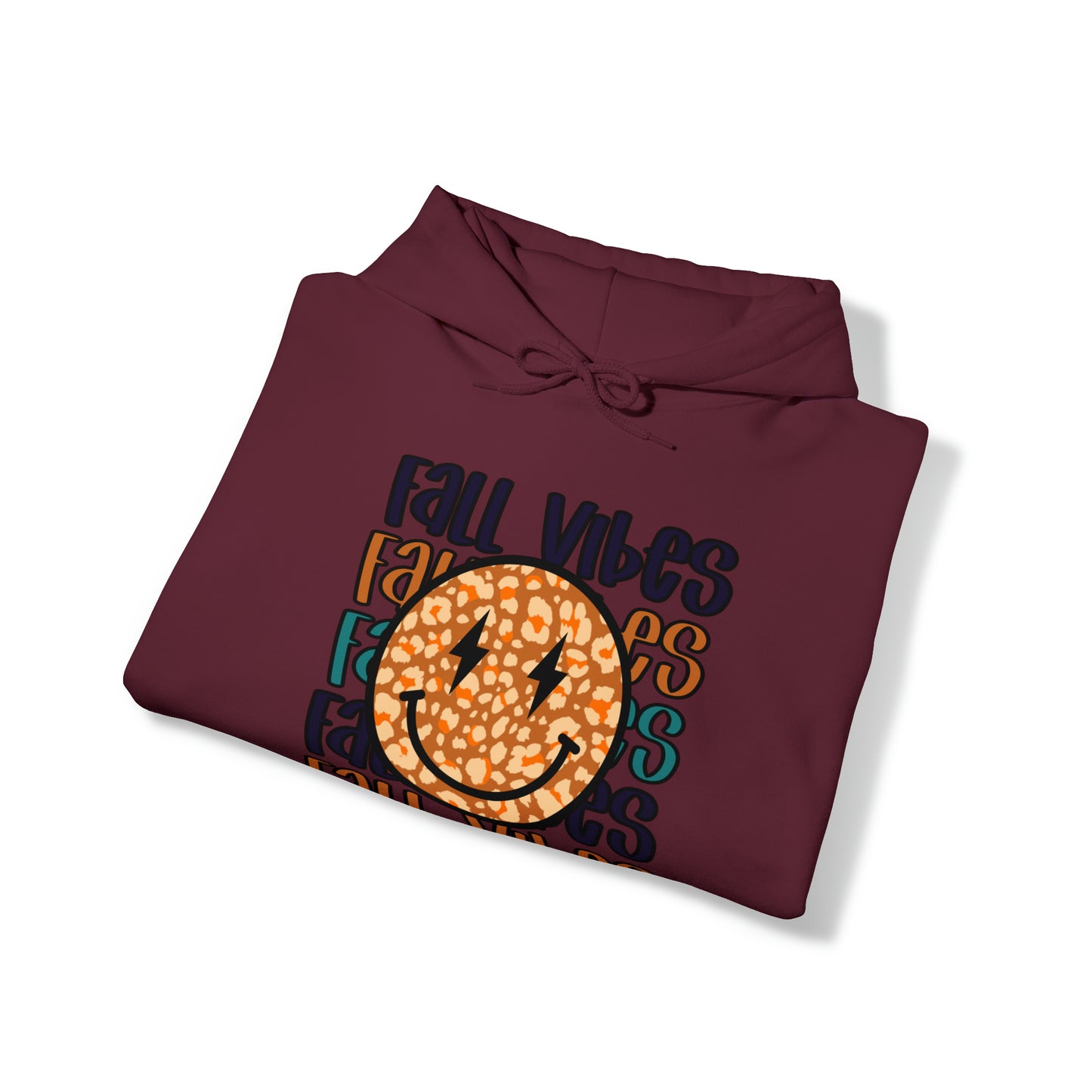 Fall Vibes Smile Heavy Blend™ Hooded Sweatshirt