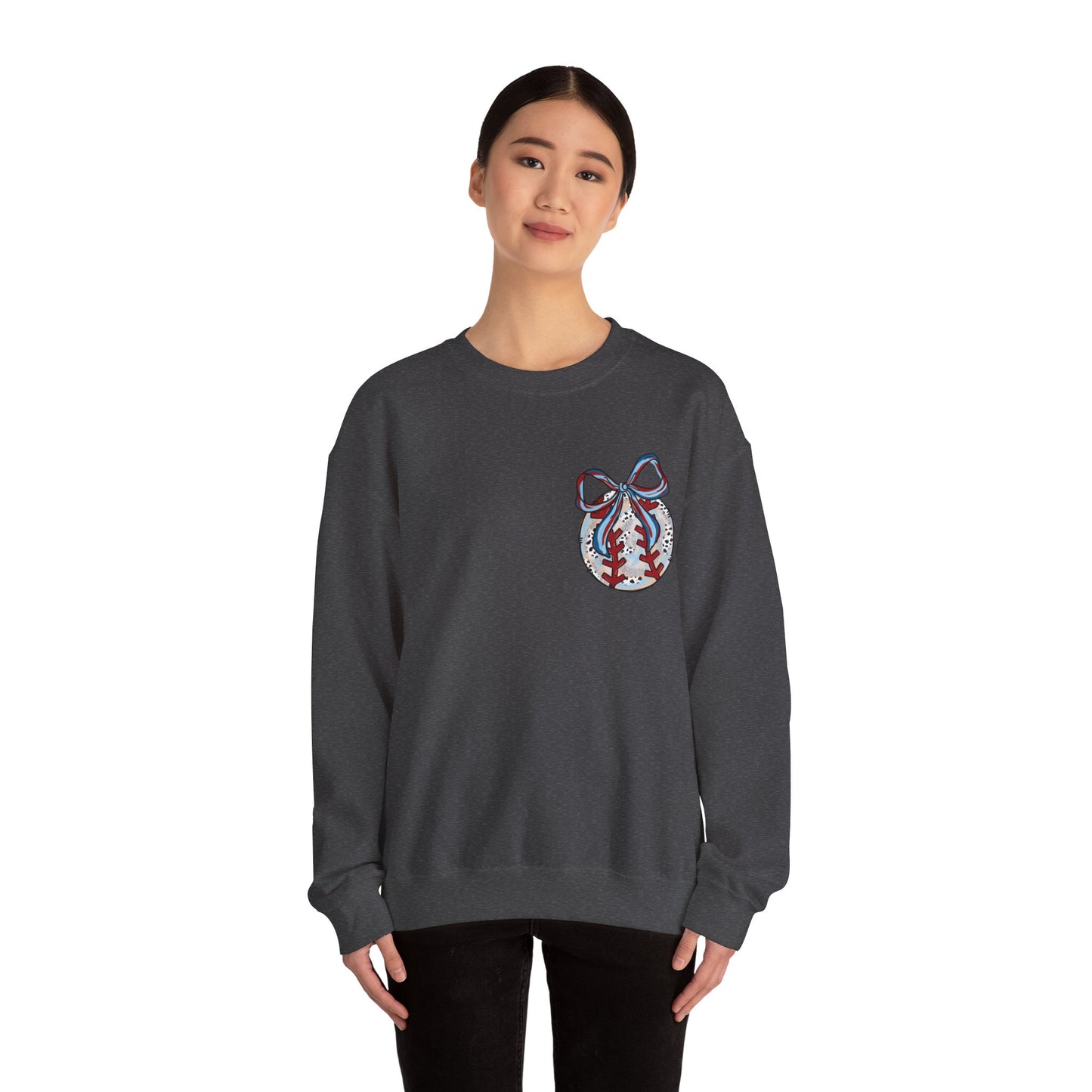 Doodle Baseball Pocket Heavy Blend™ Crewneck Sweatshirt