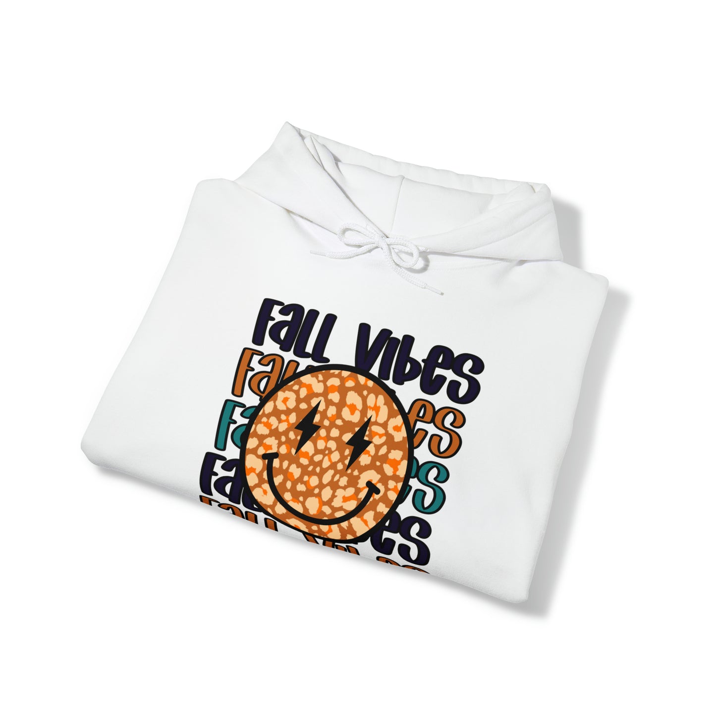 Fall Vibes Smile Heavy Blend™ Hooded Sweatshirt