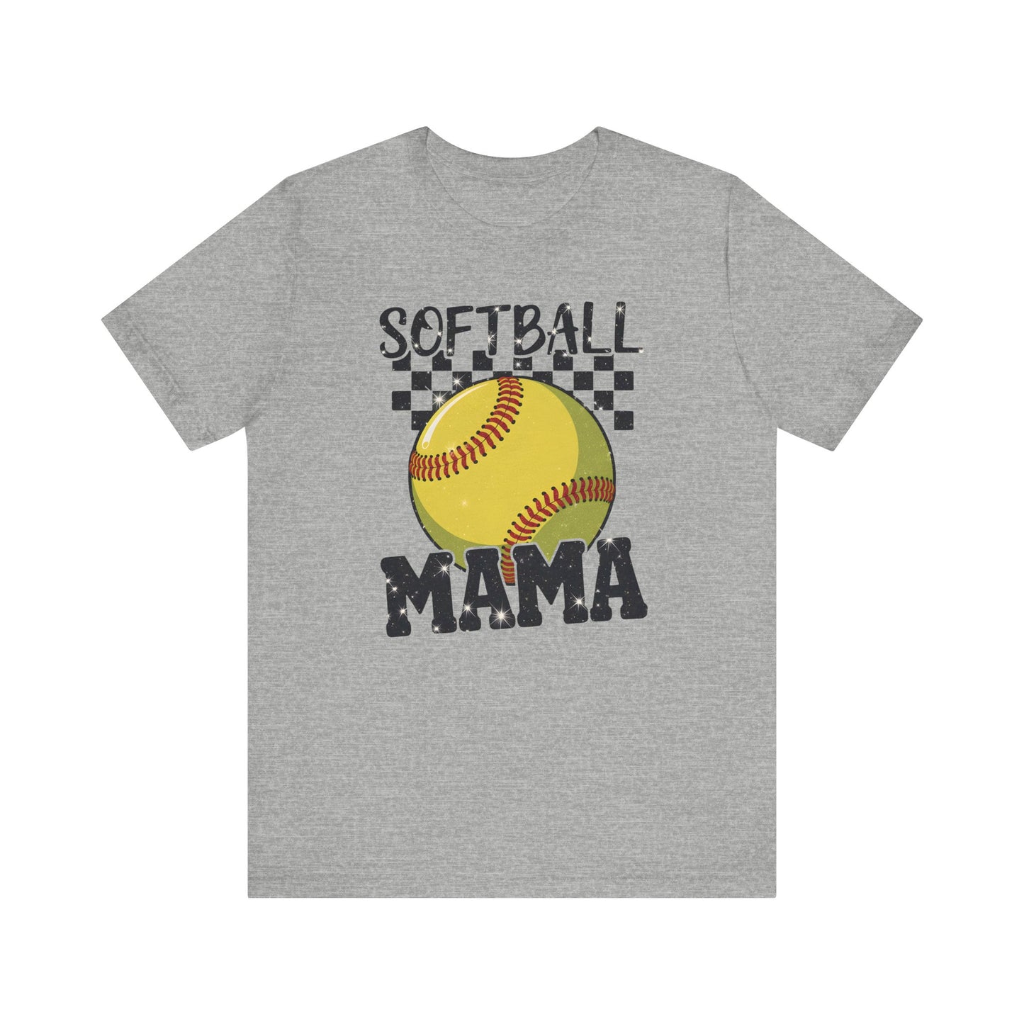 Sparkle Softball Mama Jersey Short Sleeve Tee