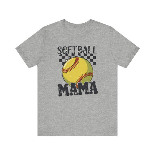 Sparkle Softball Mama Jersey Short Sleeve Tee