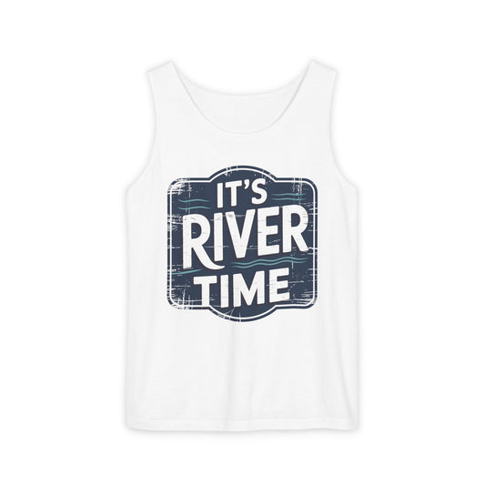 It’s River Time Garment-Dyed Tank Top