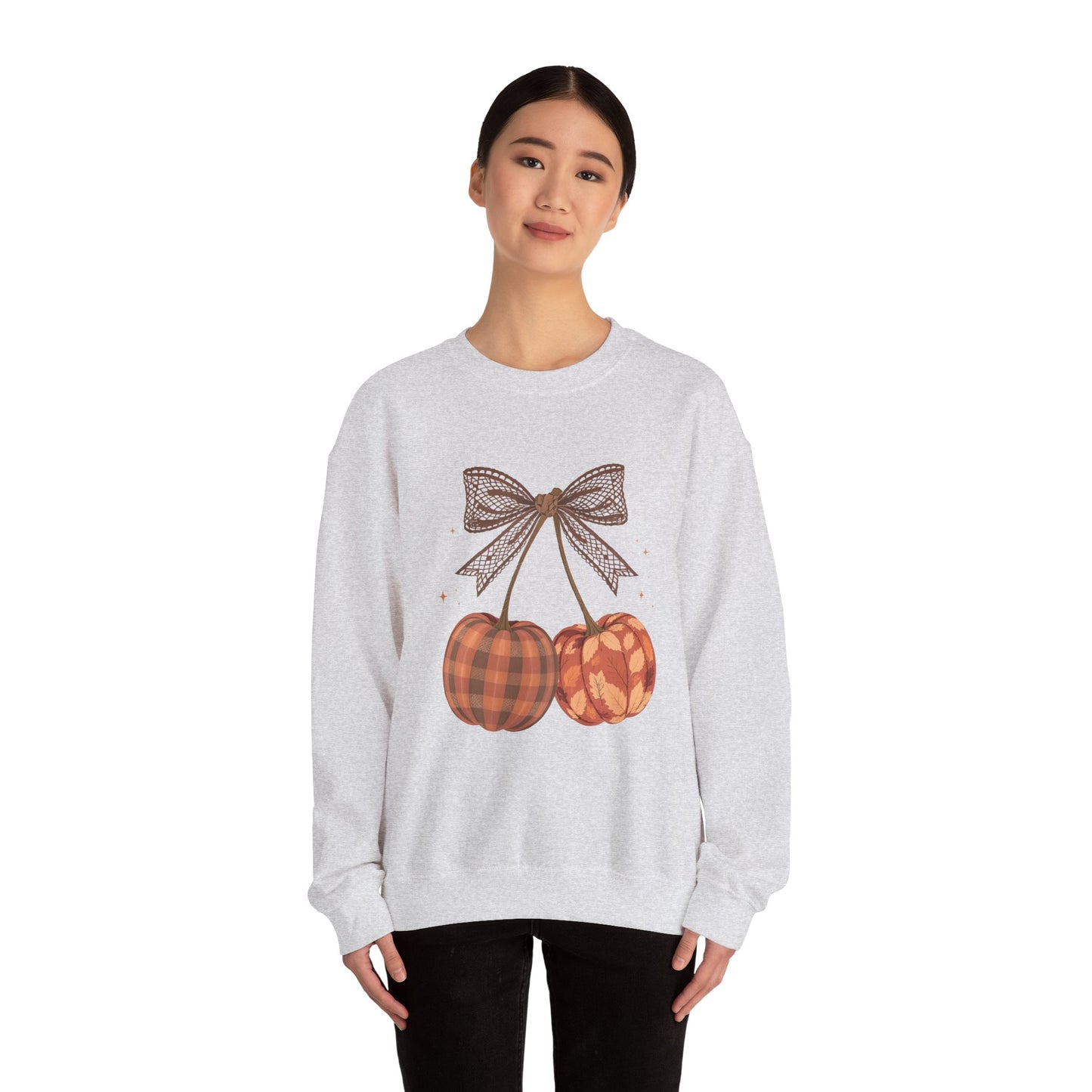 Preppy Cherry Pumpkins Heavy Blend™ Crewneck Sweatshirt