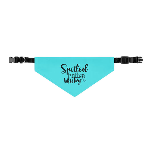 Spoiled Rotten Whiskey CYOT Pet Bandana Collar