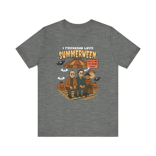 I Freaking Love Summerween Jersey Short Sleeve Tee