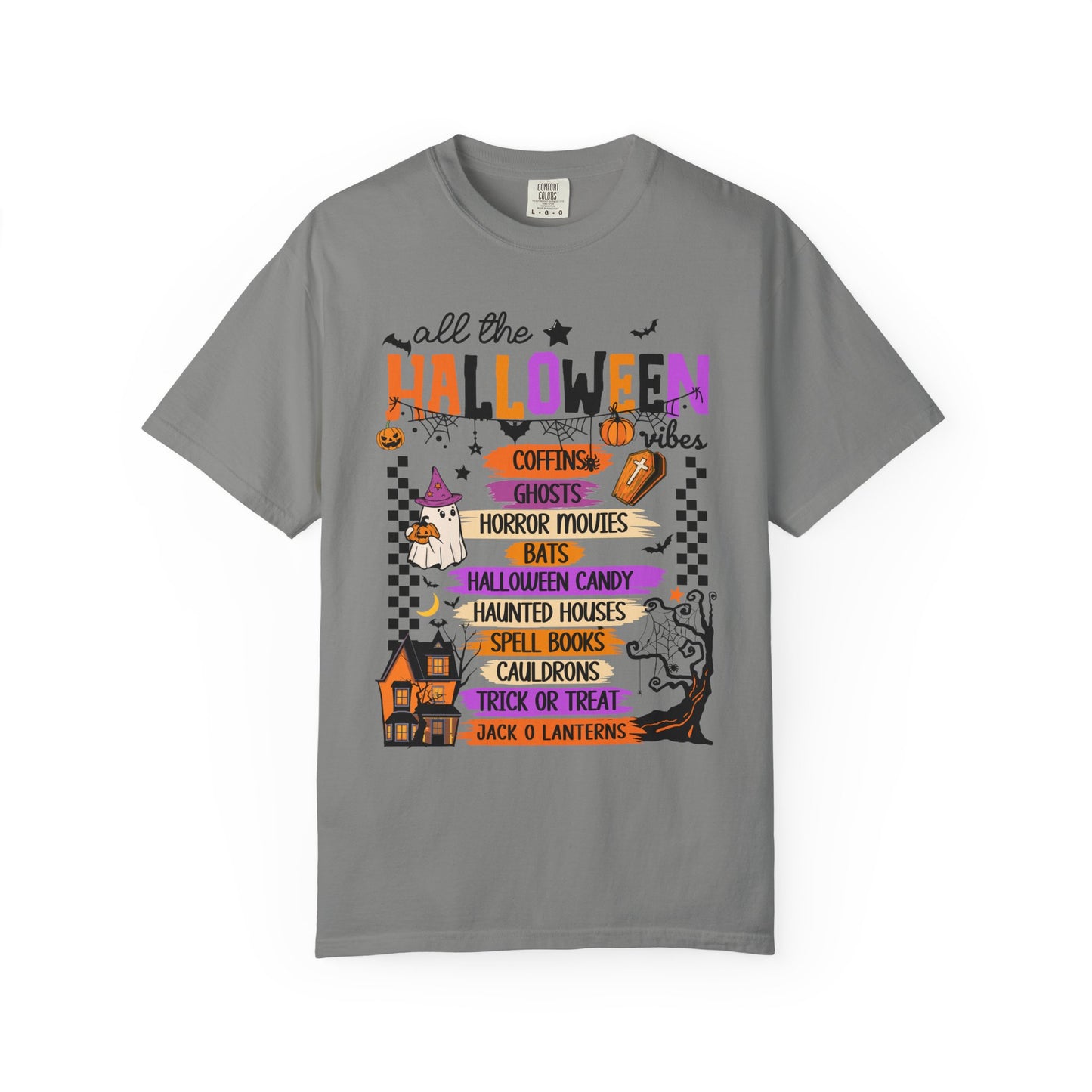 All The Halloween Vibes Garment-Dyed T-shirt
