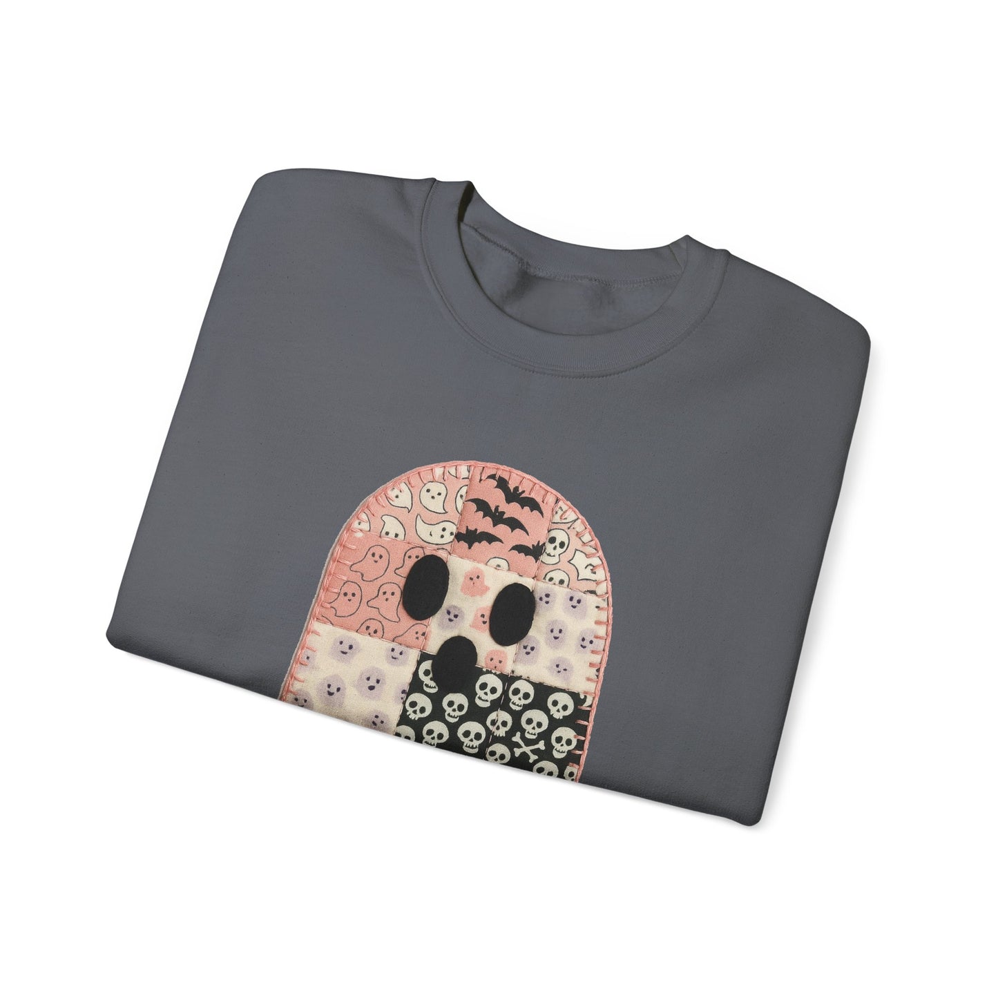 Patchwork Ghost Heavy Blend™ Crewneck Sweatshirt