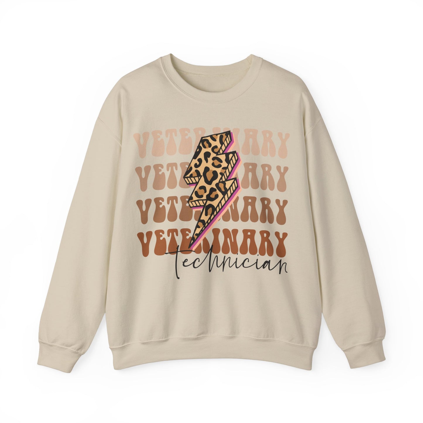 Vet Tech Lighting Bolt Heavy Blend™ Crewneck Sweatshirt