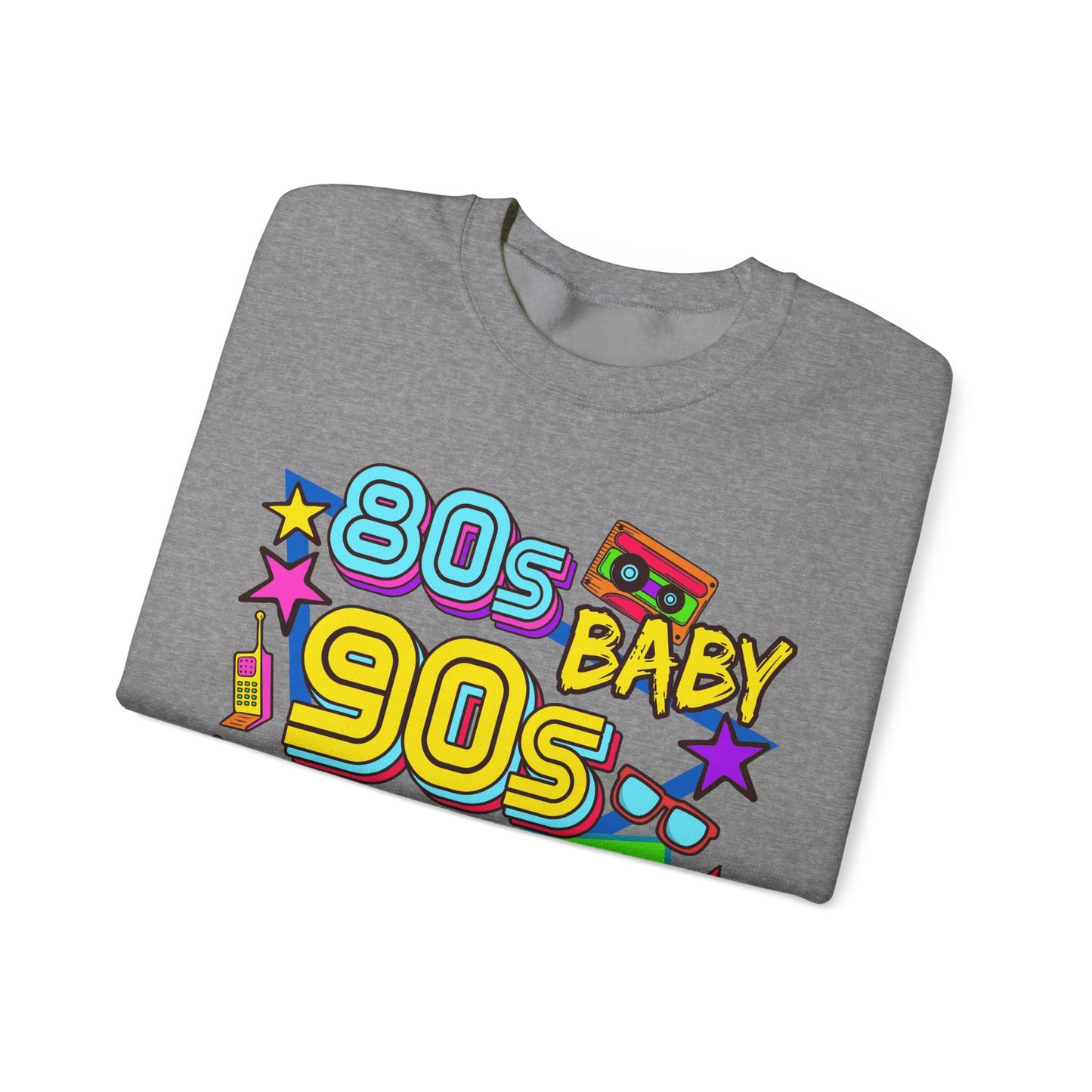 80s Baby 90s Made Me Heavy Blend™ Crewneck Sweatshirt