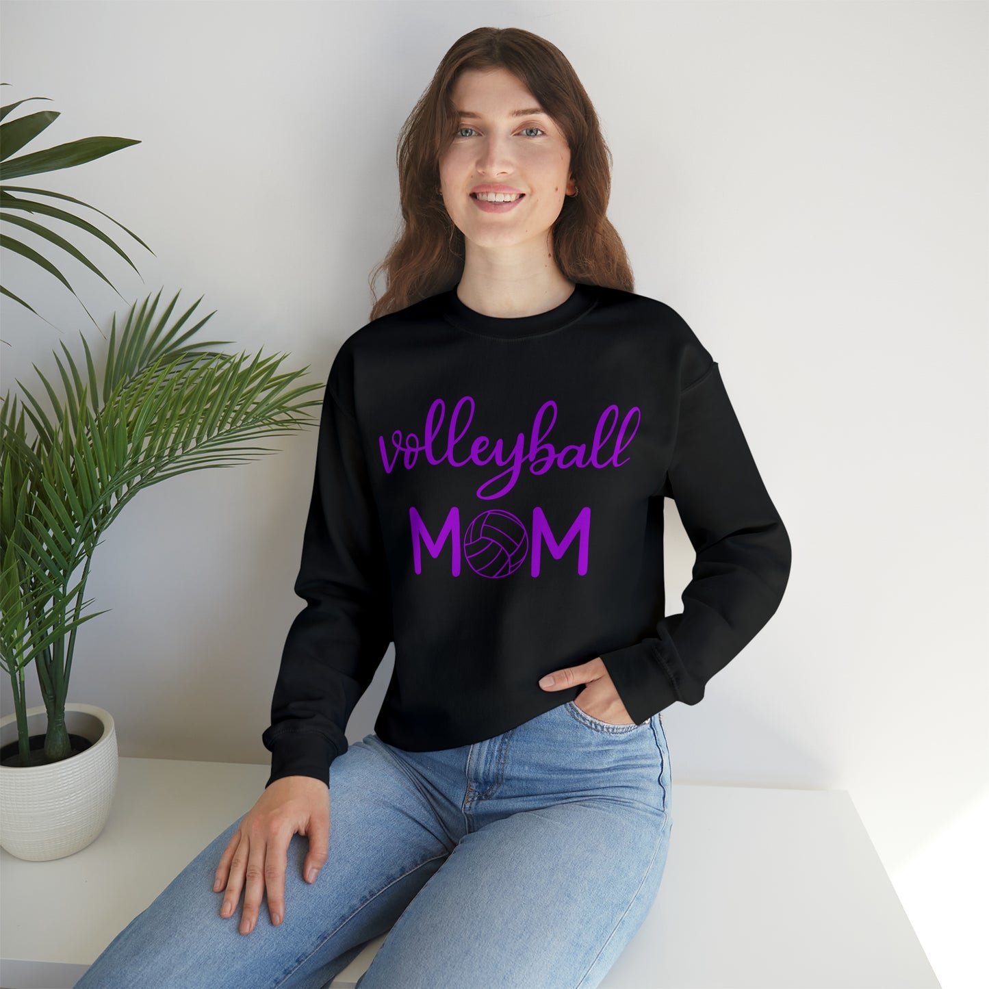 Volleyball Mom Heavy Blend™ Crewneck Sweatshirt