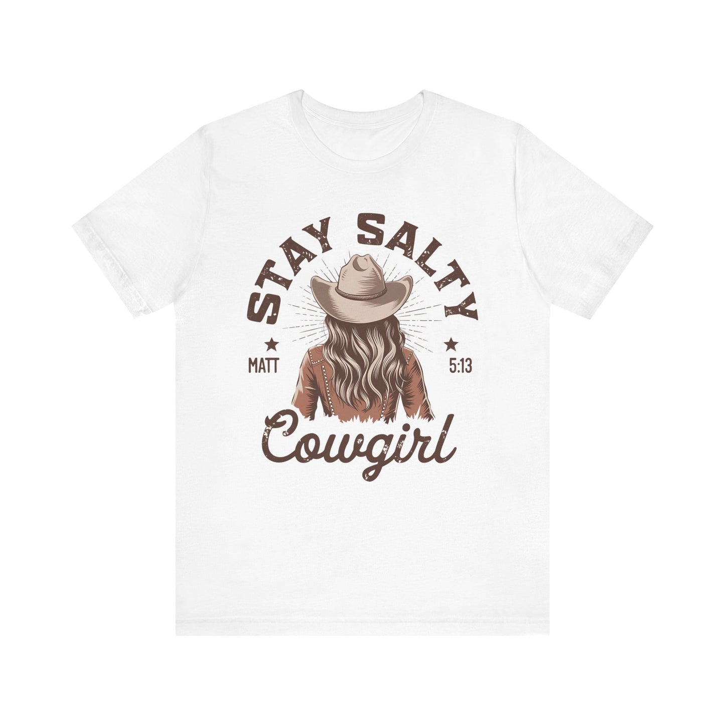 Stay Salty Cowgirl Jersey Short Sleeve Tee
