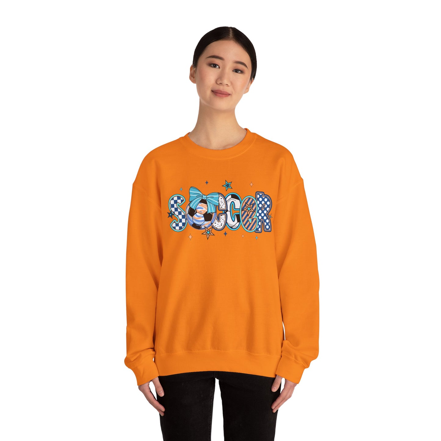 Doodle Soccer Heavy Blend™ Crewneck Sweatshirt