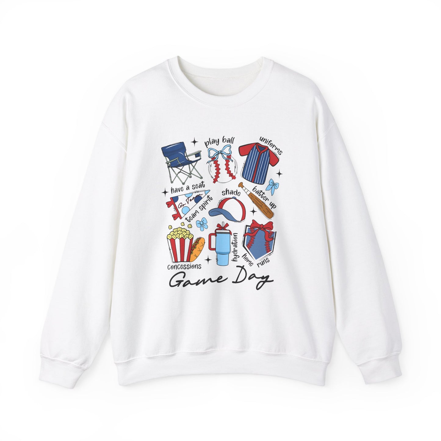 Game Day Essentials Baseball Heavy Blend™ Crewneck Sweatshirt