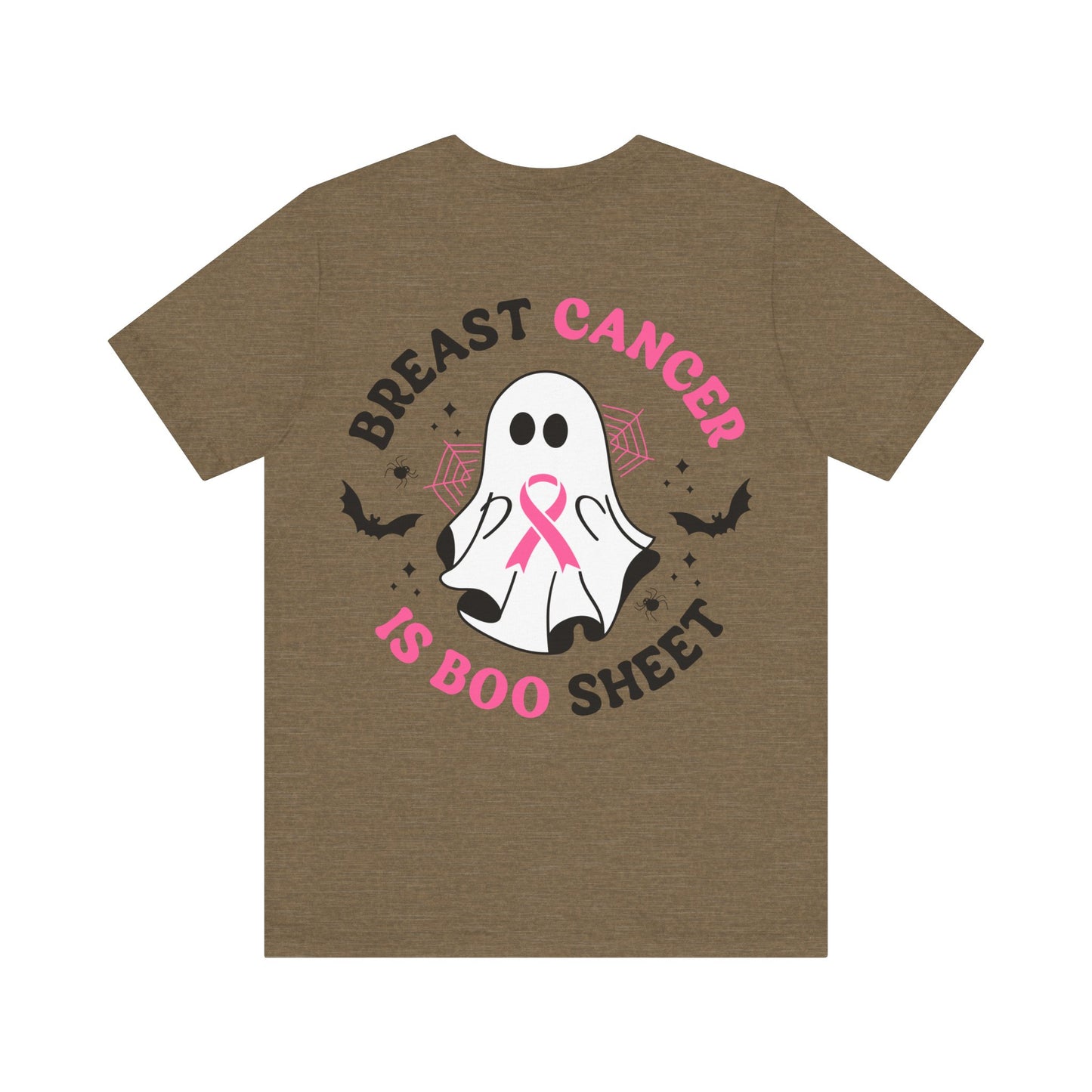Breast  Cancer Is Boo Sheet Jersey Short Sleeve Tee