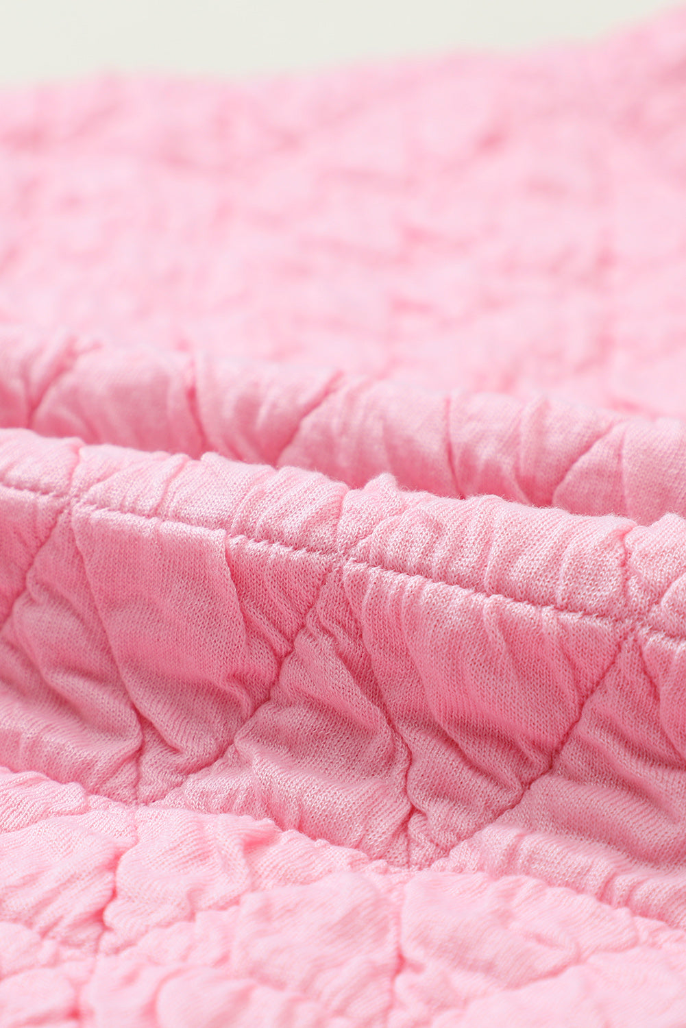 Parchment Quilted Patchwork Exposed Seam Hoodie