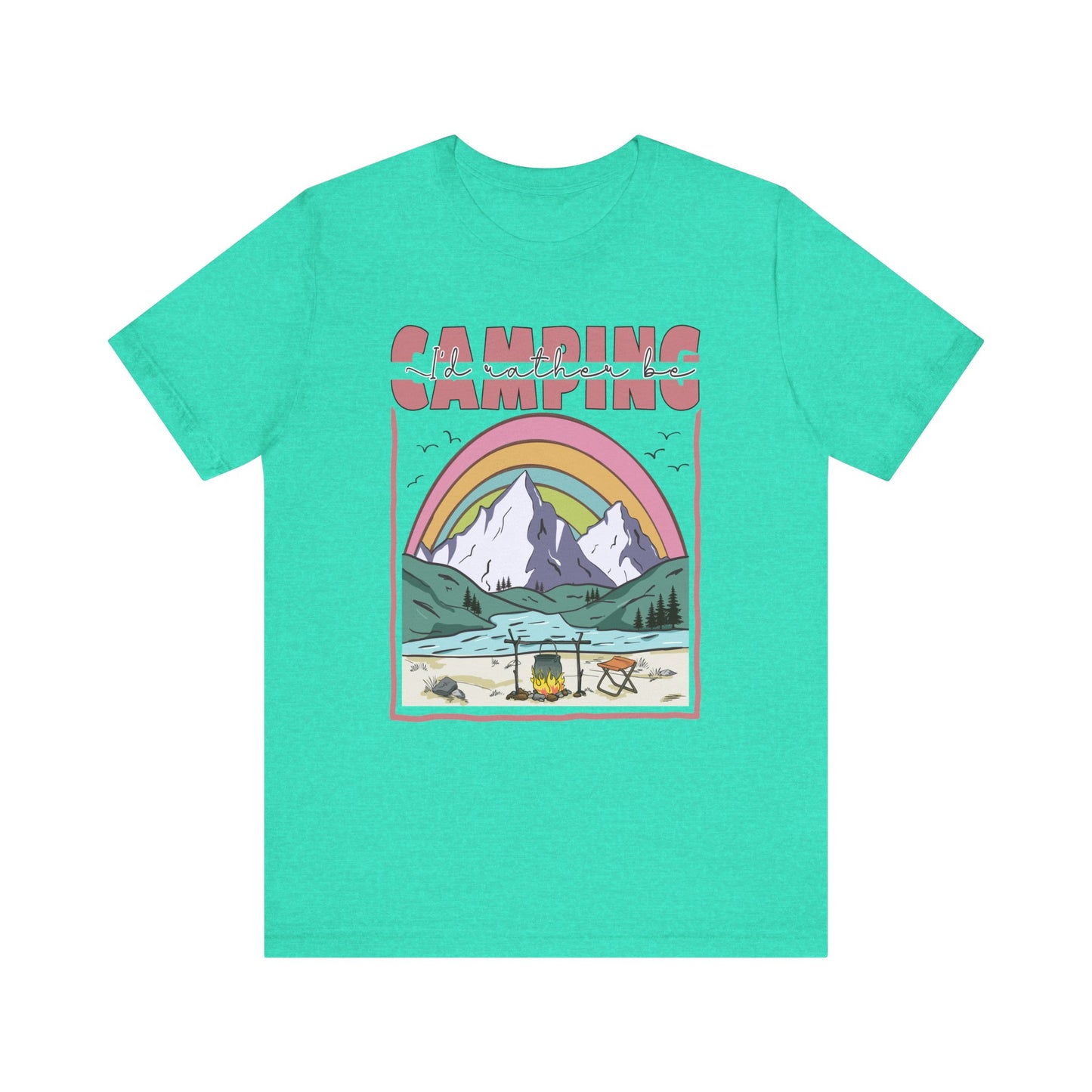 I’d Rather Be Camping Jersey Short Sleeve Tee