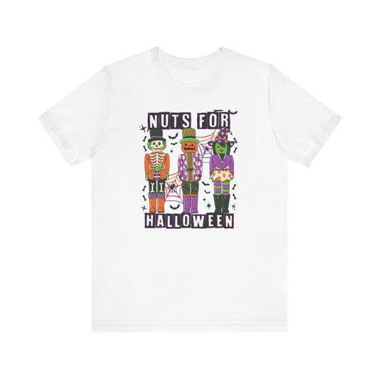 Nuts For Halloween Jersey Short Sleeve Tee