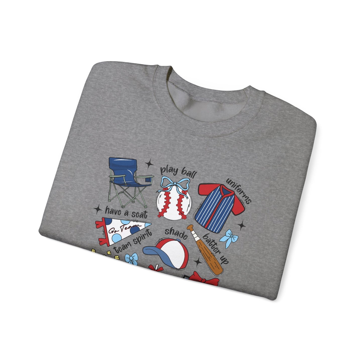 Game Day Essentials Baseball Heavy Blend™ Crewneck Sweatshirt
