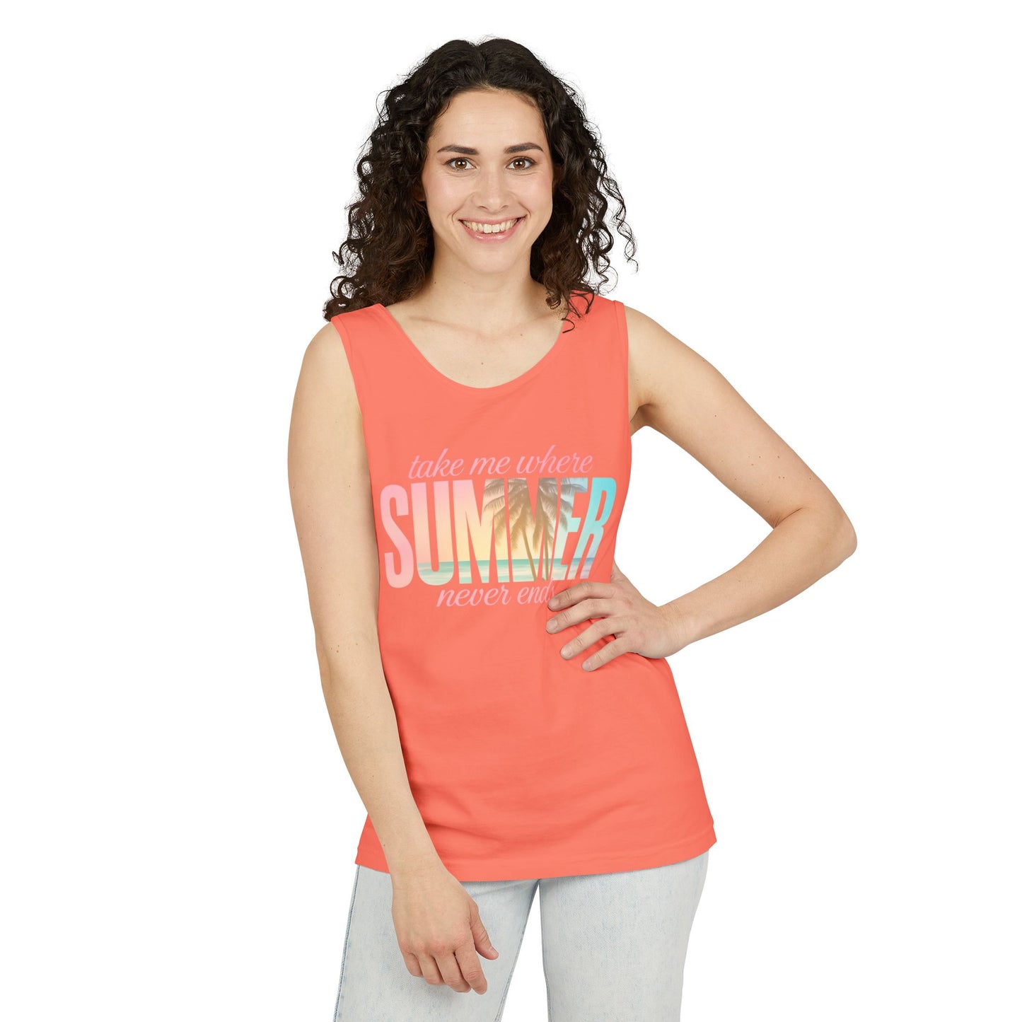 Summer Never Ends Garment-Dyed Tank Top