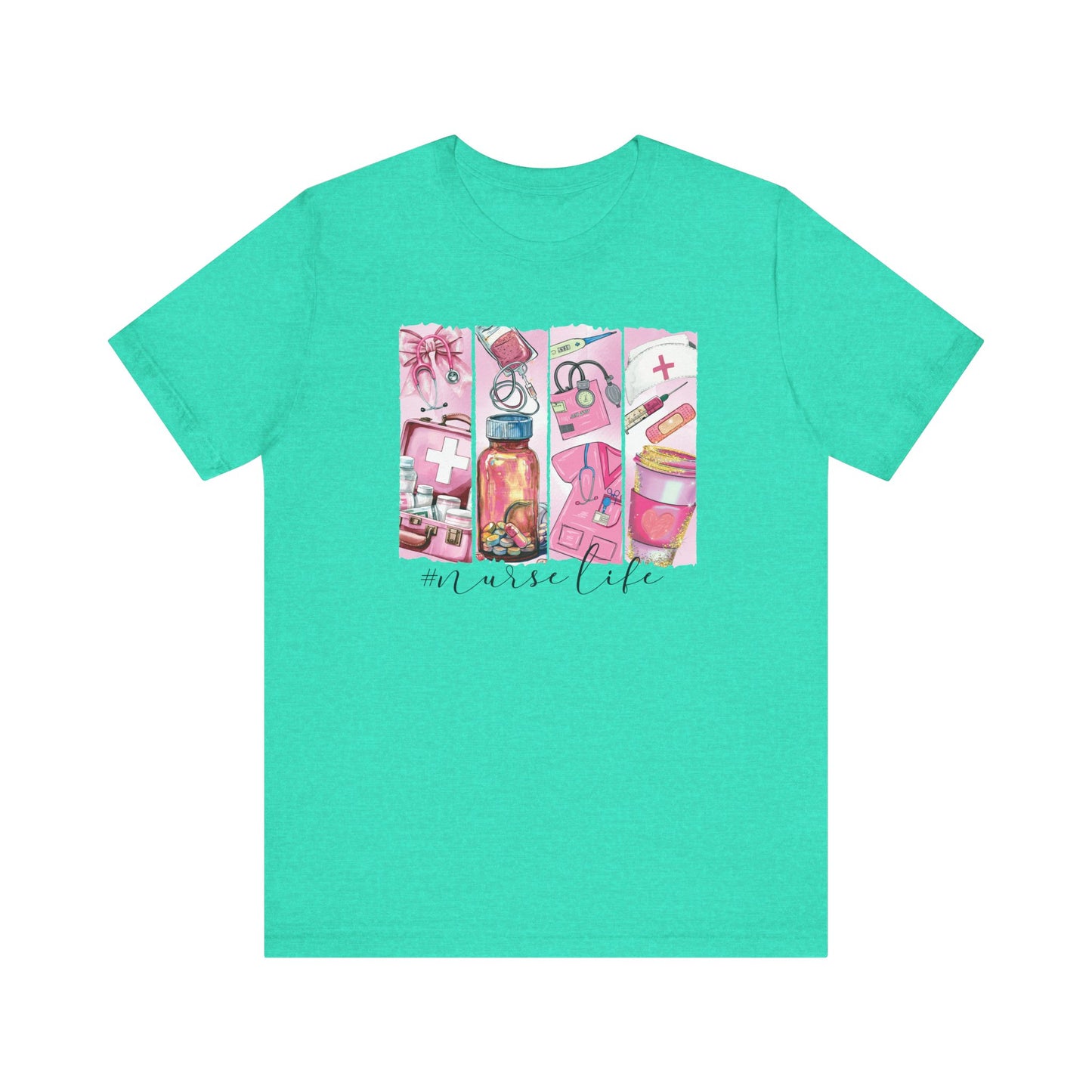 Nurse Life Brushstrokes Jersey Short Sleeve Tee