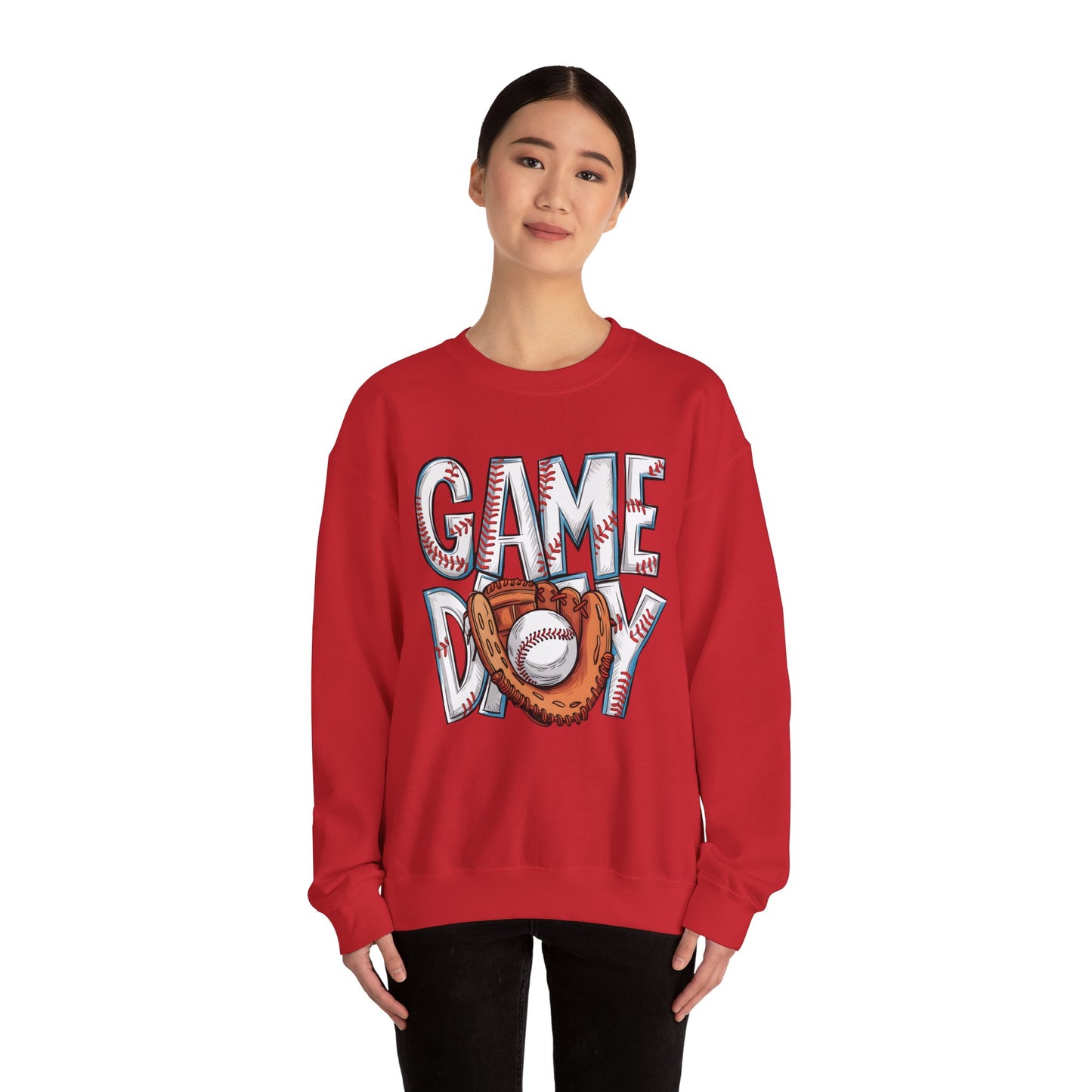 Baseball Game Day Heavy Blend™ Crewneck Sweatshirt