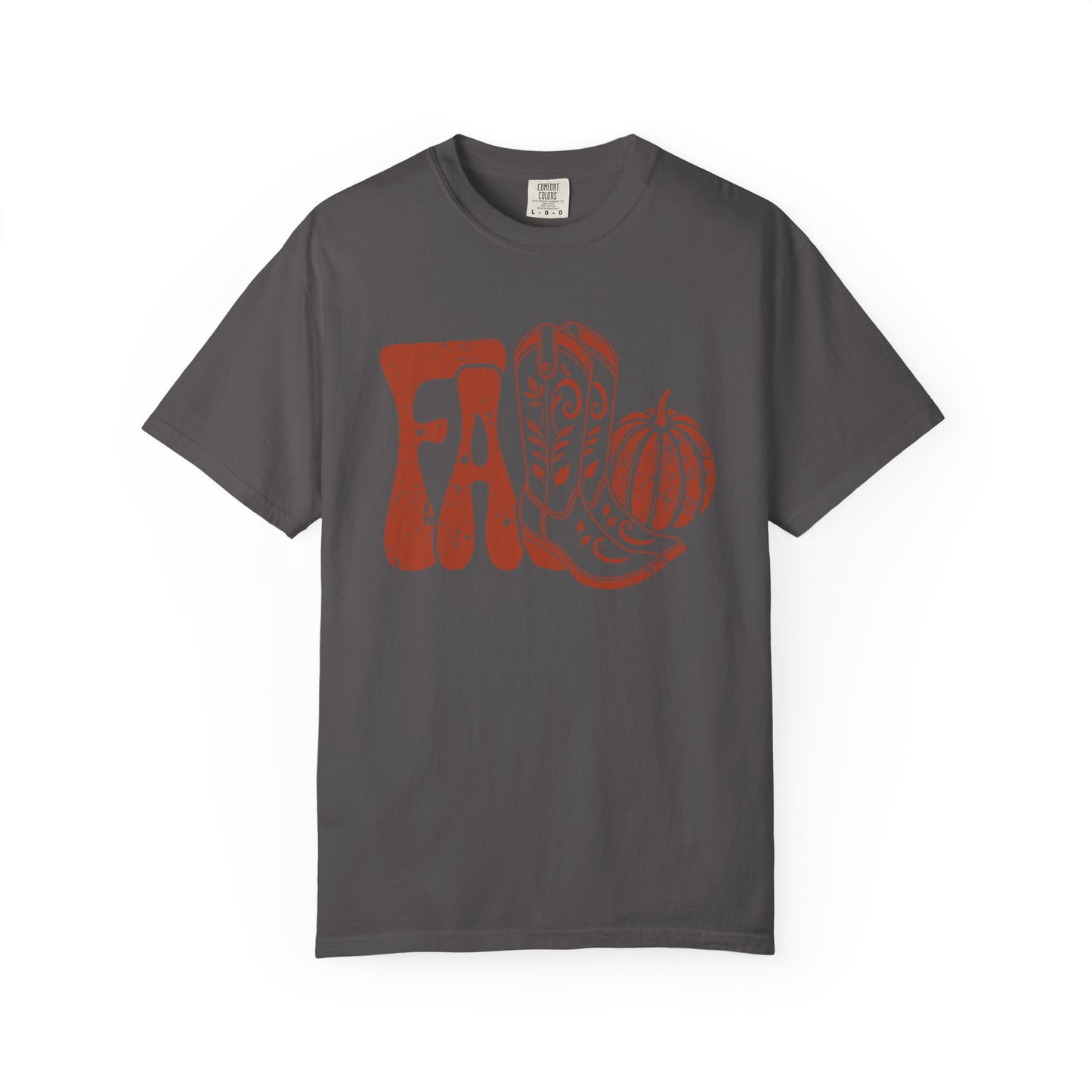 Western Fall Orange Garment-Dyed T-shirt