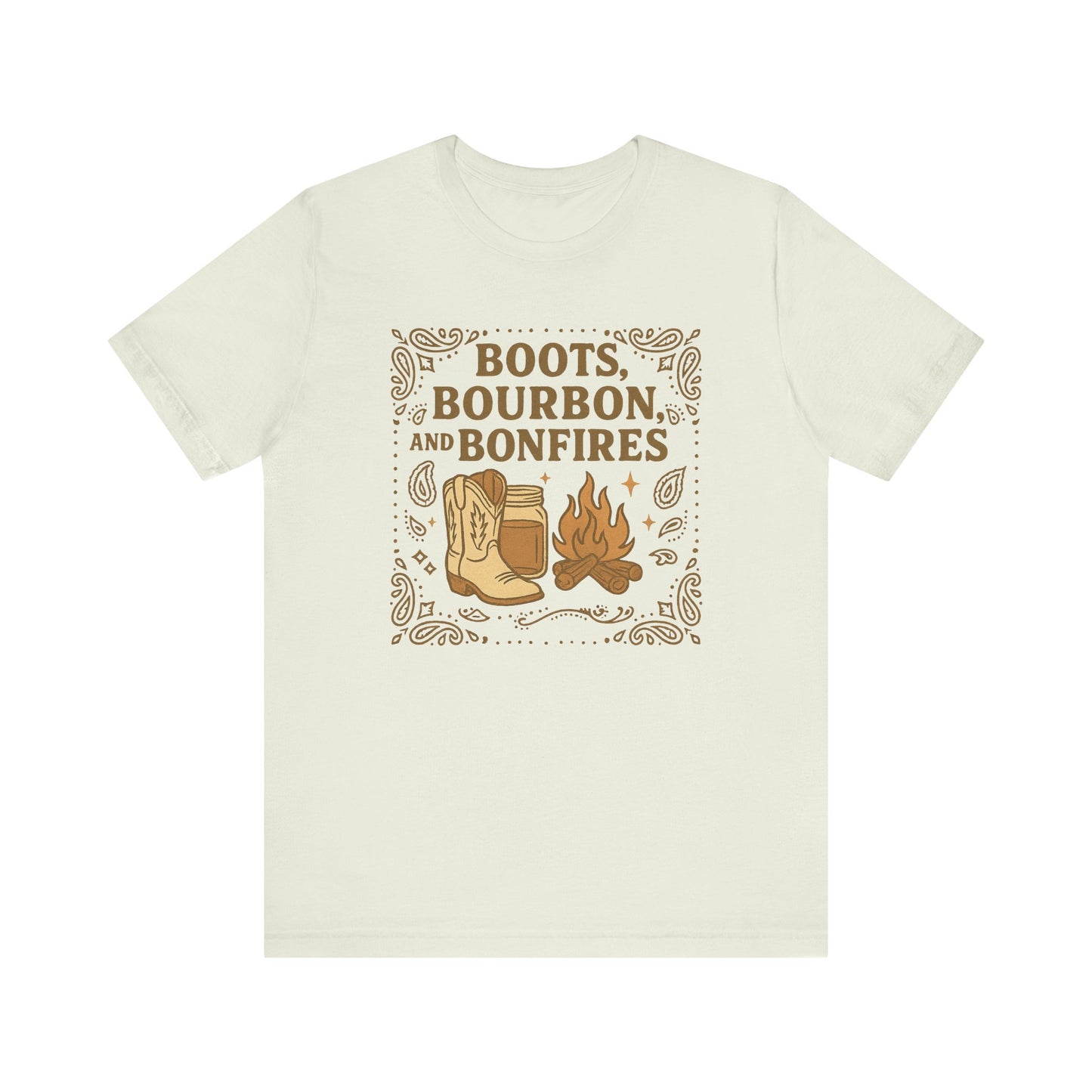 Boots Bourbon and Bonfireds Jersey Short Sleeve Tee