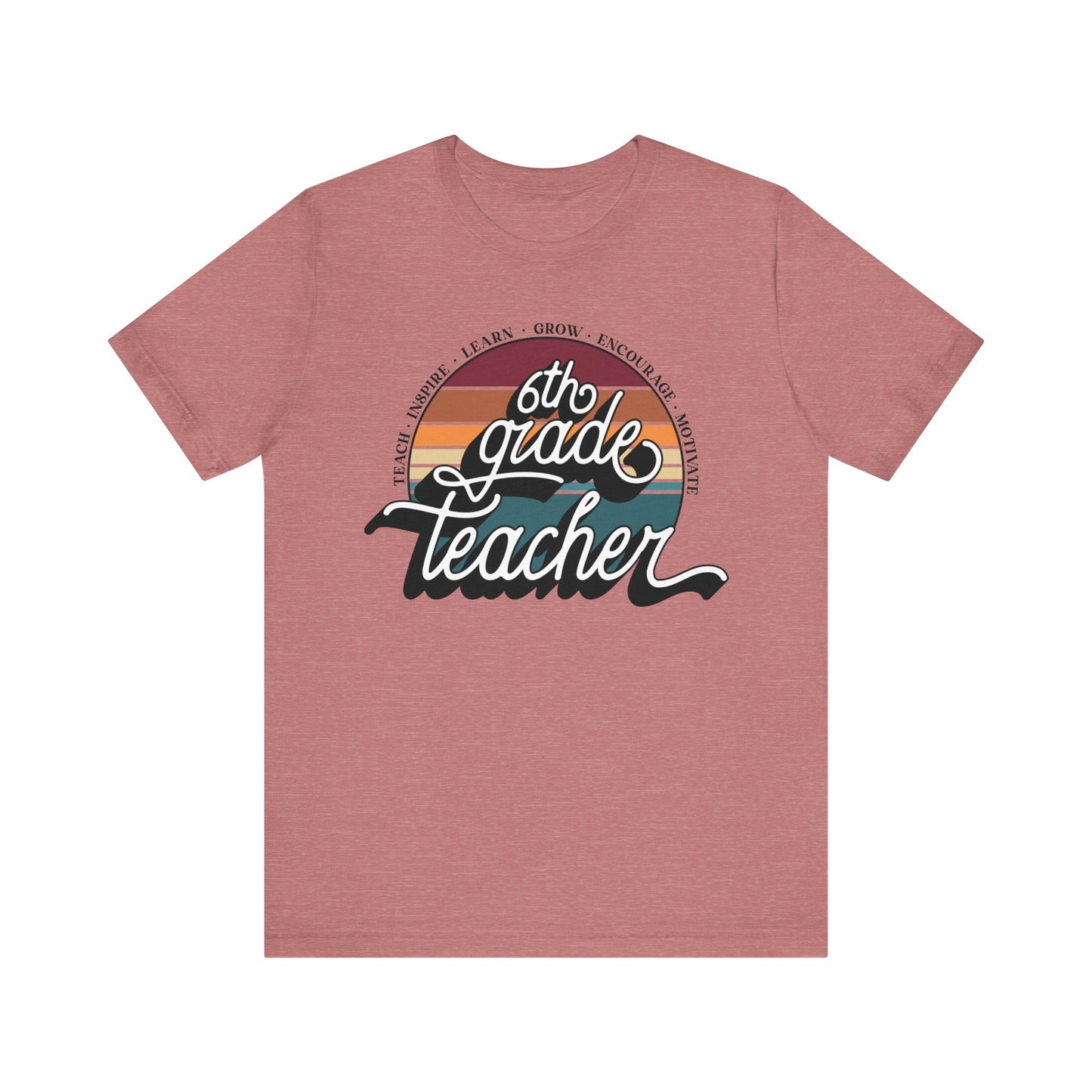 6th Grade Teacher Jersey Short Sleeve Tee