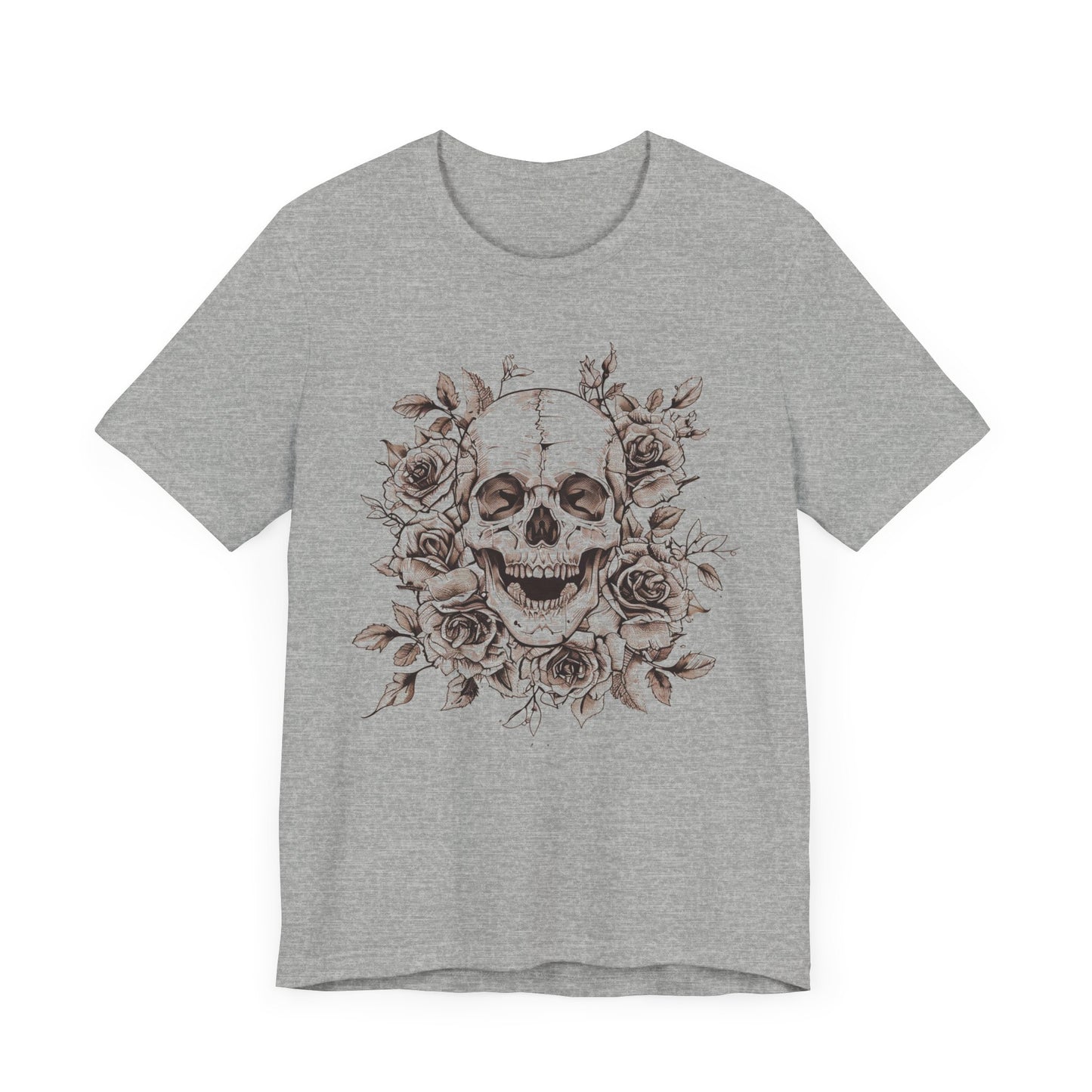 Rose Skull Jersey Short Sleeve Tee