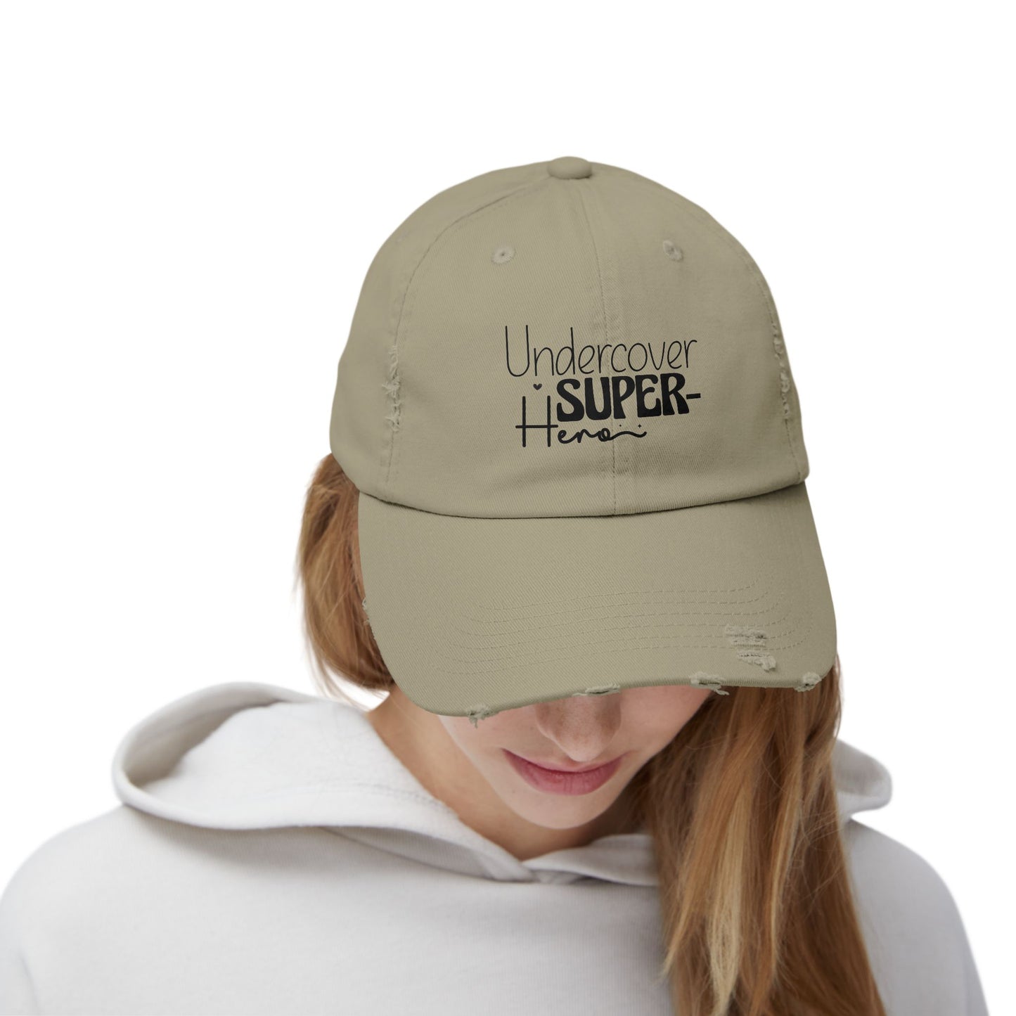 Undercover Super Hero Distressed Cap
