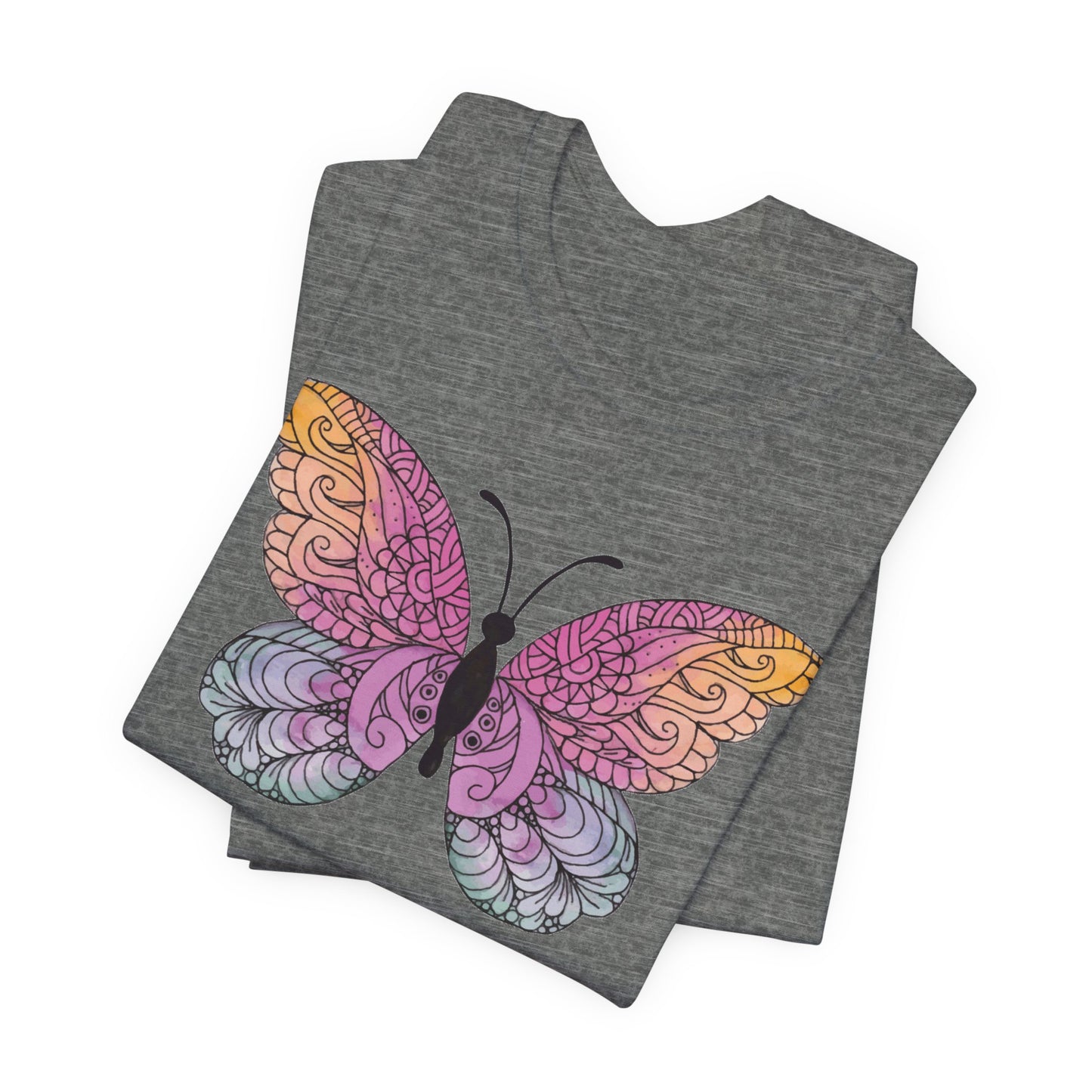 Mandala Butterfly Jersey Short Sleeve Tee