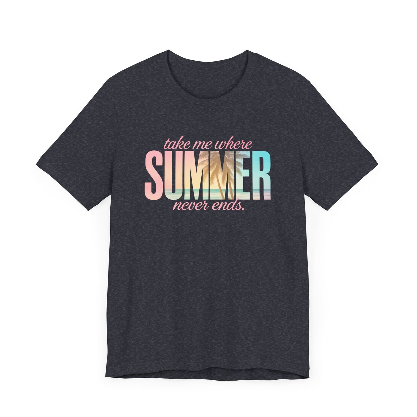 Summer Never Ends Jersey Short Sleeve Tee