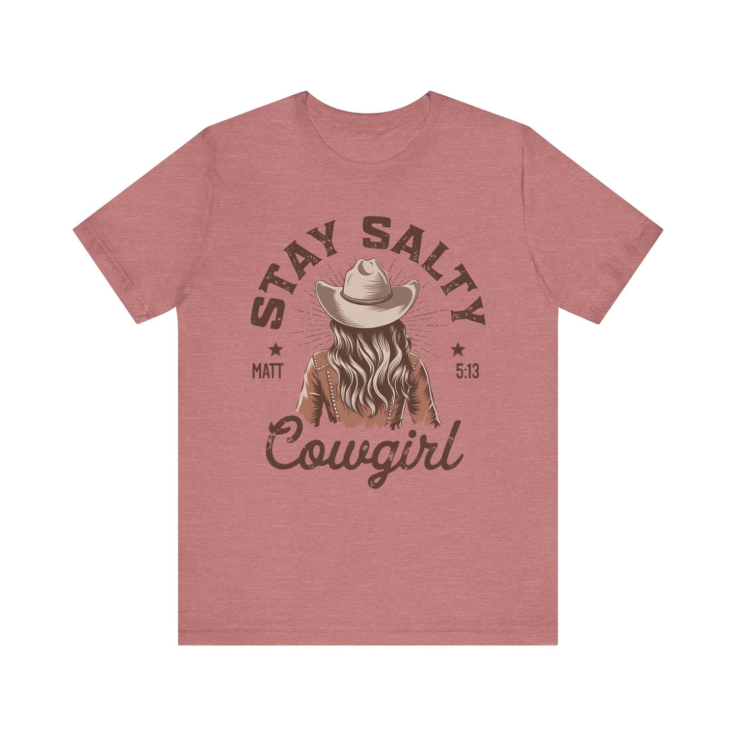Stay Salty Cowgirl Jersey Short Sleeve Tee