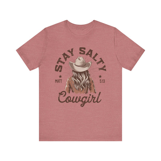 Stay Salty Cowgirl Jersey Short Sleeve Tee