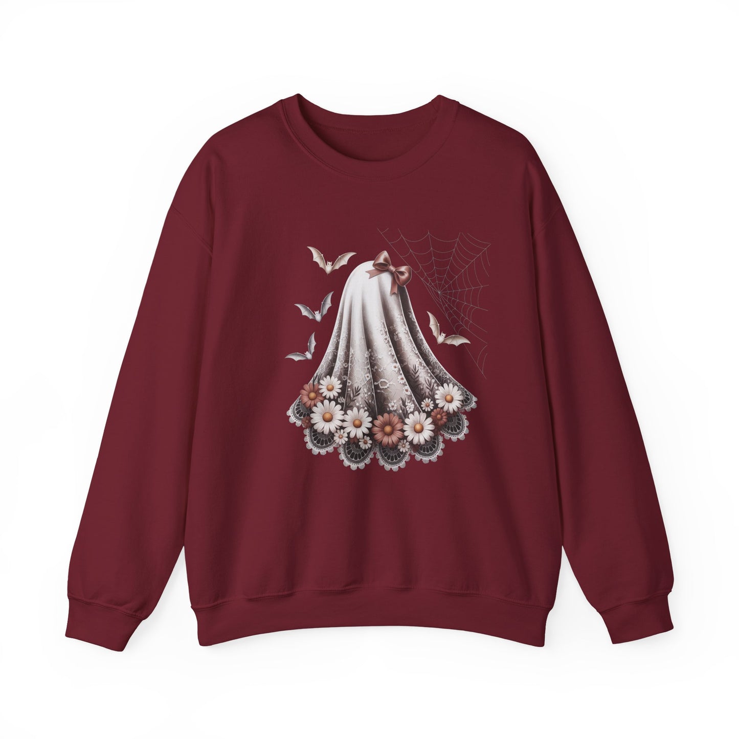 Lace Ghost Heavy Blend™ Crewneck Sweatshirt