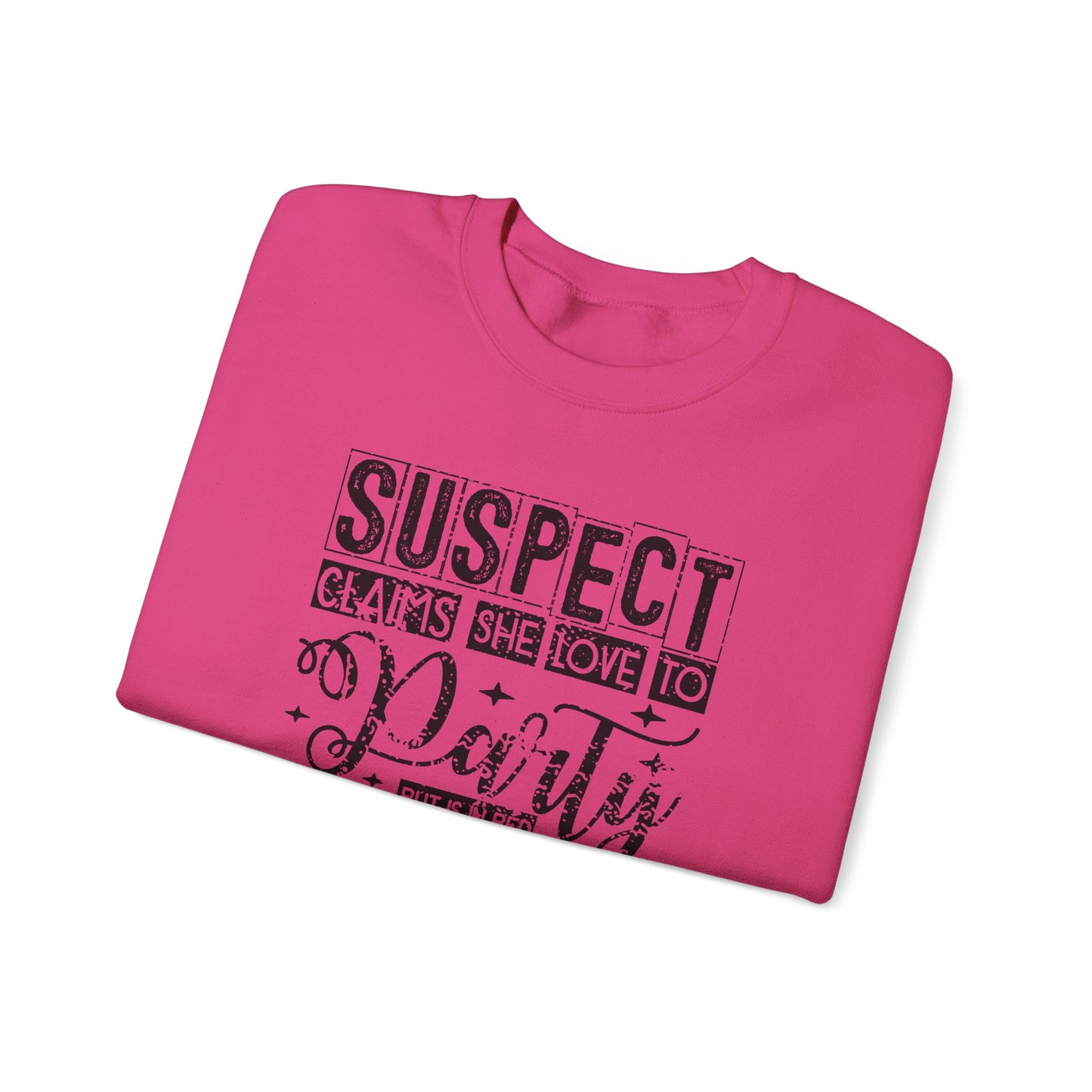 Suspect Claim To Love To Party Heavy Blend™ Crewneck Sweatshirt