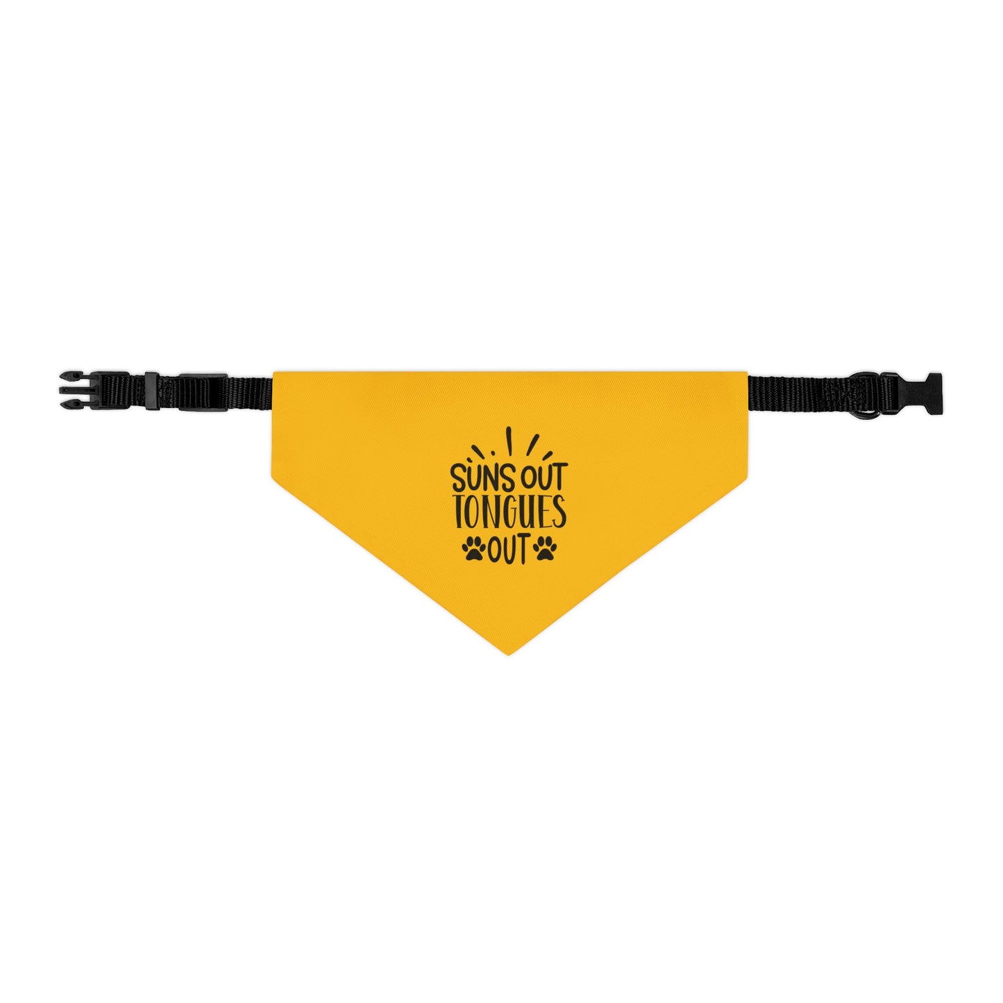 Suns Out Tongues Out Pet Bandana Collar
