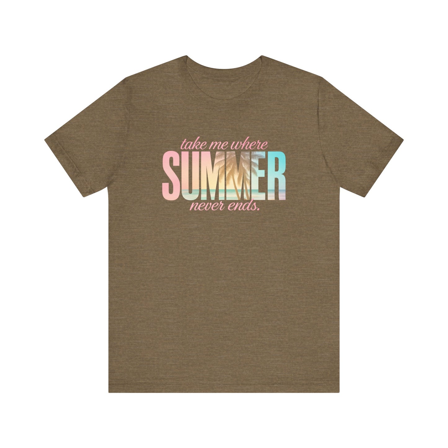 Summer Never Ends Jersey Short Sleeve Tee