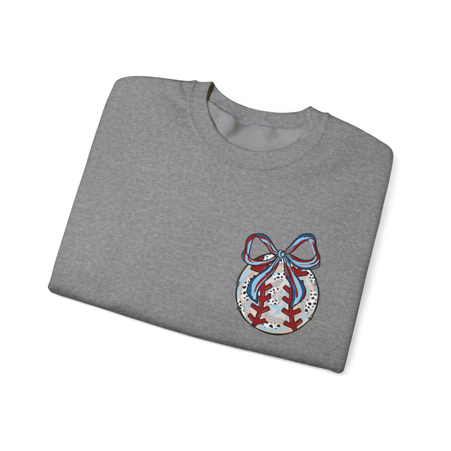Doodle Baseball Pocket Heavy Blend™ Crewneck Sweatshirt