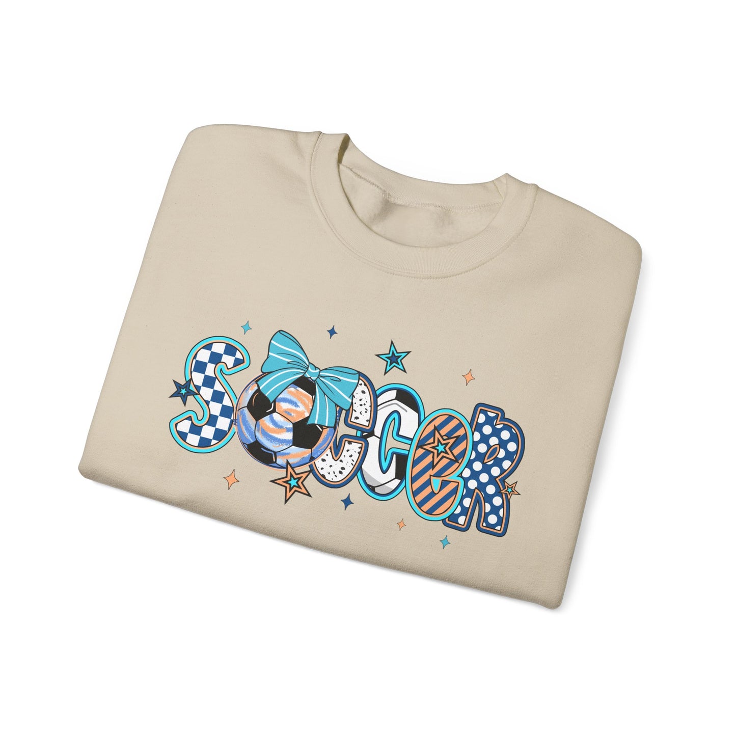 Doodle Soccer Heavy Blend™ Crewneck Sweatshirt