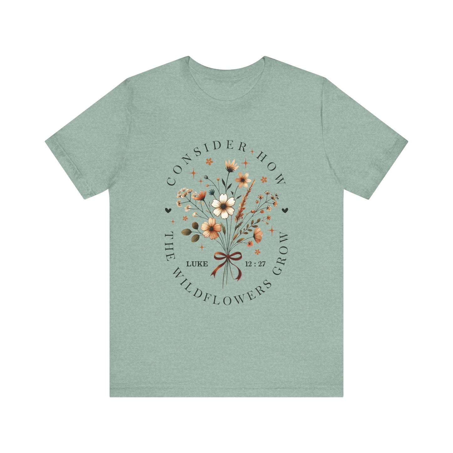 Consider How the Wildflowers Grow Jersey Short Sleeve Tee