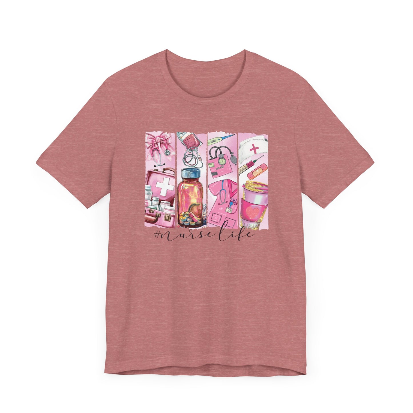 Nurse Life Brushstrokes Jersey Short Sleeve Tee