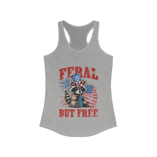 Feral But Free Women's Ideal Racerback Tank