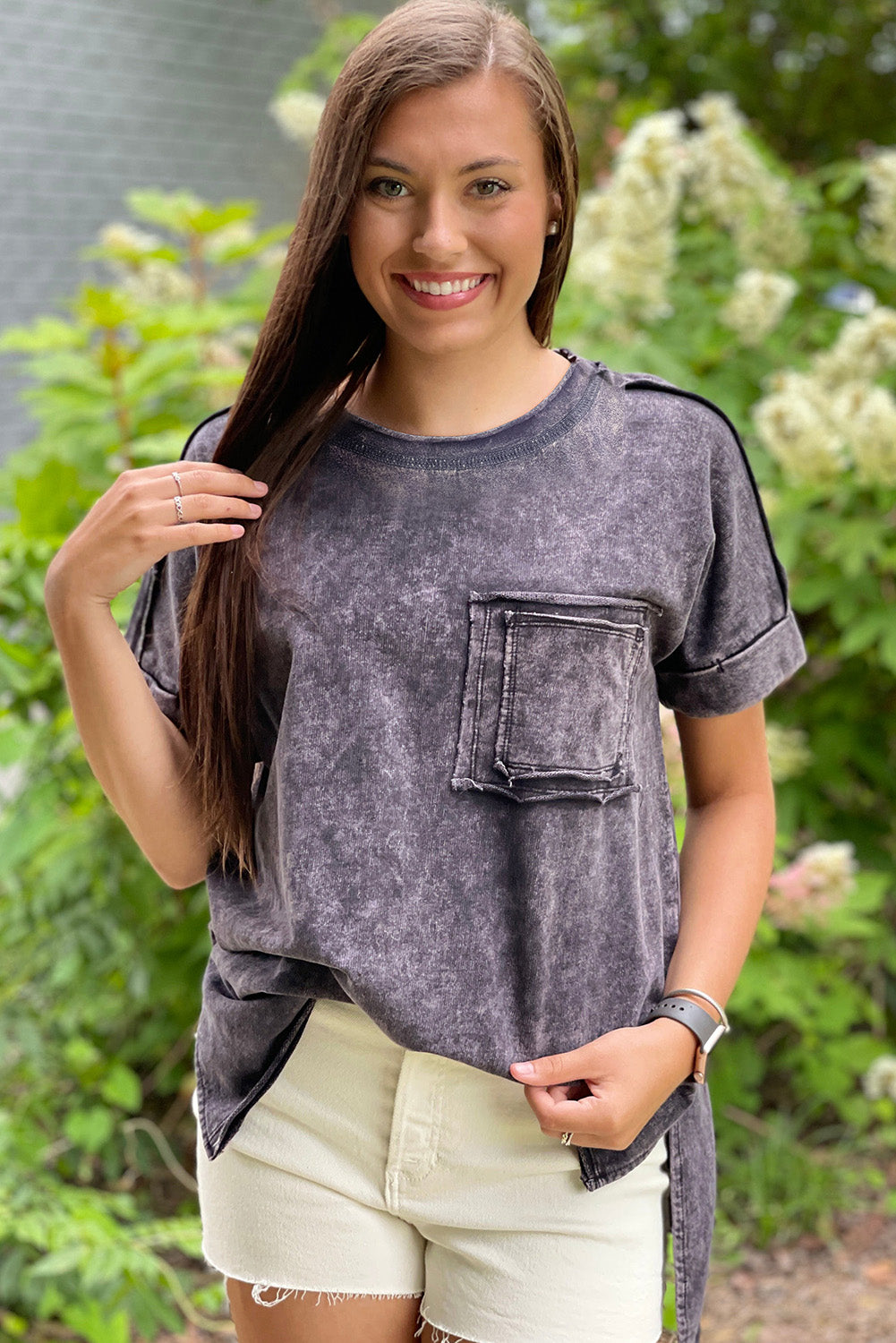 Expose Seam Raglan Sleeve Plus Size T Shirt