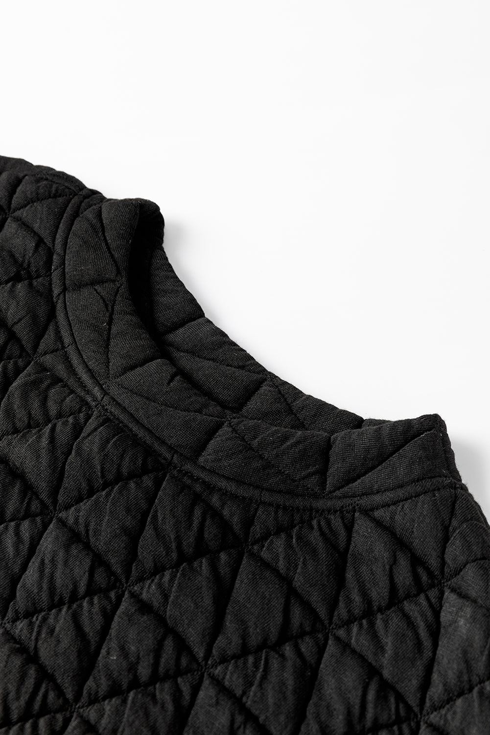 Parchment Quilted Patchwork Exposed Seam Hoodie
