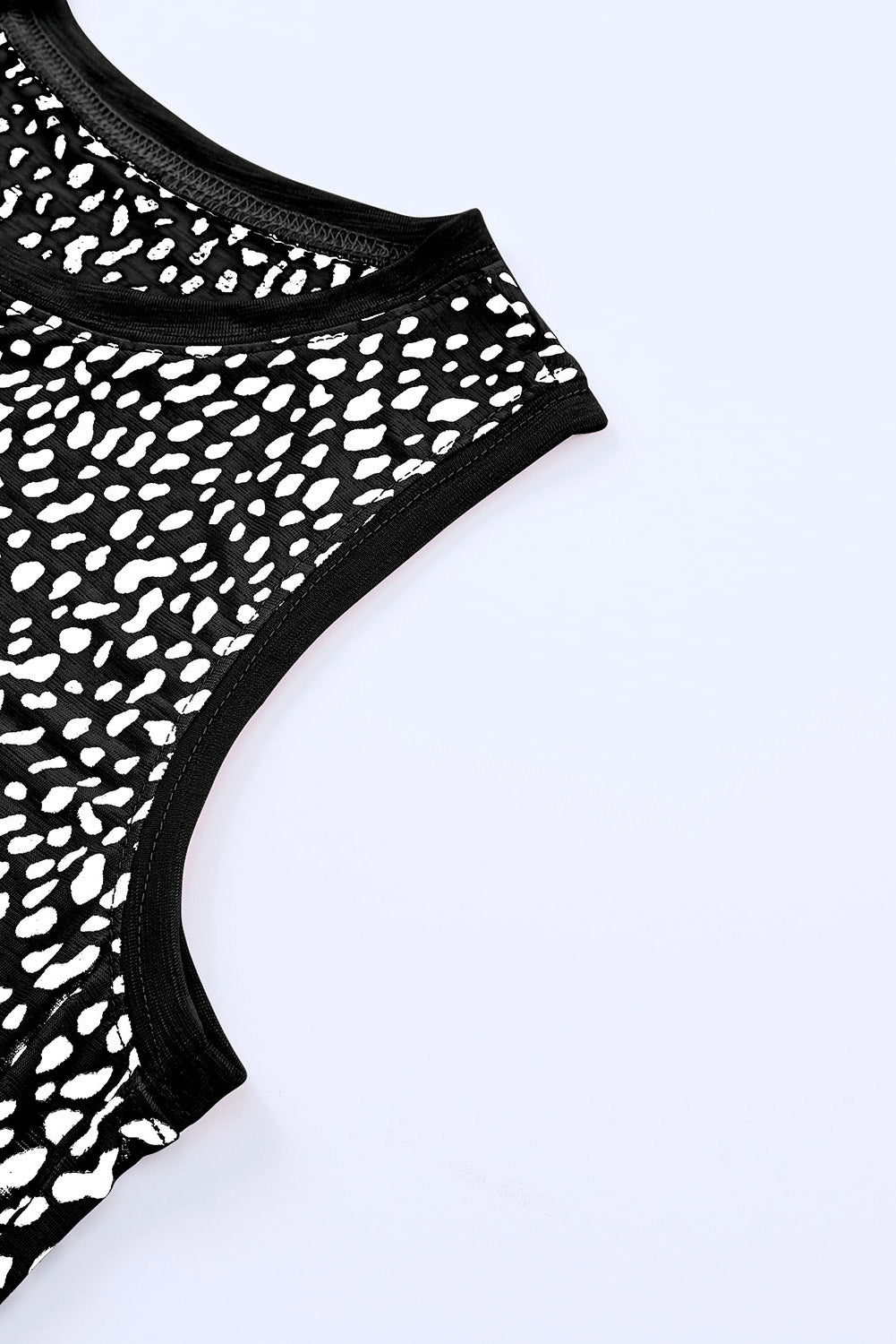 Colorblock Swiss Dot Flutter Sleeve Square Neck Mini Dress