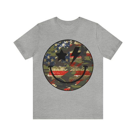 Camo and Flag Smile